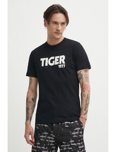 Tiger Of Sweden tricou din bumbac Dillan barbati, culoarea negru, cu imprimeu, T65617038