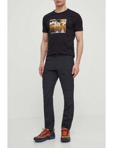 Fjallraven pantaloni de exterior High Coast culoarea negru, drept, F81523R
