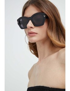 Tom Ford ochelari de soare femei, culoarea negru, FT1083_5201A