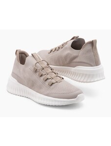 Ombre Clothing Men's ankle sneakers in combined materials - beige V6 OM-FOTH-0127