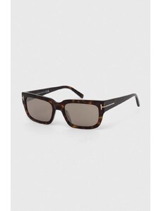 Tom Ford ochelari de soare culoarea maro, FT1075_5452L