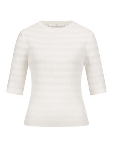 LANIUS Ribbed sweater with half sleeves