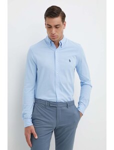 Polo Ralph Lauren cămașă din bumbac bărbați, cu guler button-down, regular 710654408