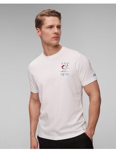 Tricou alb pentru bărbați MC2 Saint Barth