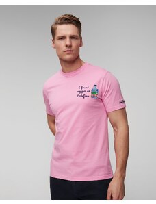 Tricou roz pentru bărbați MC2 Saint Barth