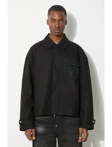 Represent jacheta de bumbac Horizons culoarea negru, de tranzitie, oversize, MLM119.01