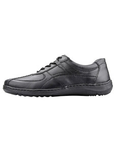 Pantofi barbati, Waldlaufer, 478002-174-001-Herwig-Negru, casual, piele naturala, cu talpa joasa, negru (Marime: 43)