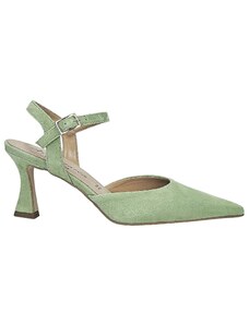Pantofi dama din piele naturala intoarsa, Verde menta-Altramarea, 2749 Camoscio Mint