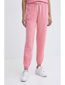 Polo Ralph Lauren pantaloni de trening din bumbac culoarea roz, uni, 211935585