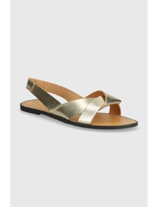 Vagabond Shoemakers sandale de piele TIA 2.0 femei, culoarea auriu, 5531-083-81