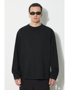 424 longsleeve din bumbac Alias T-Shirt L/S culoarea negru, neted, FF4SMH03AP-JE341.999