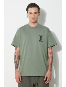Carhartt WIP tricou din bumbac S/S Icons T-Shirt barbati, culoarea verde, cu imprimeu, I033271.22RXX