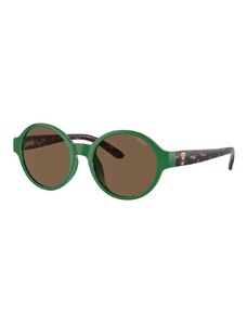 Polo Ralph Lauren ochelari de soare copii culoarea verde, 0PP9508U