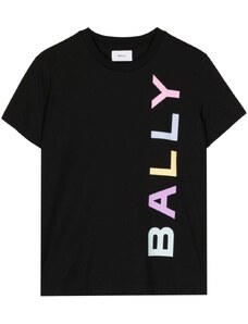 Bally logo-print organic cotton T-shirt - Black