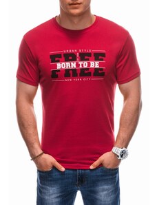 EDOTI Men's t-shirt S1924 - red