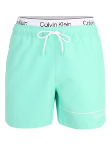 Calvin Klein Swimwear Șorturi de baie turcoaz / negru / alb