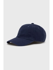 Peak Performance șapcă de baseball din bumbac culoarea albastru marin, neted