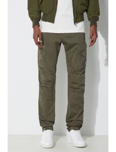 C.P. Company pantaloni Stretch Sateen Ergonomic Cargo barbati, culoarea verde, cu fason cargo, 16CMPA063A005694G