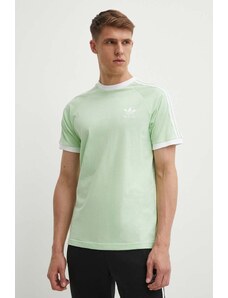 adidas Originals tricou din bumbac barbati, culoarea verde, cu imprimeu, IM9391
