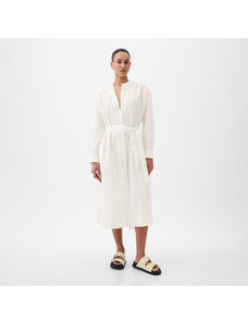 Rochie GAP Longsleeve Linen Maxi Dress New Off White