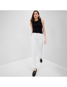Pantaloni pentru femei GAP Denim Pants Vintage Slim - High Rise Optic White