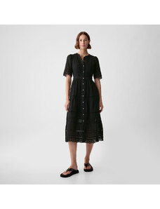Rochie GAP Shortsleeve Midi Dress Black