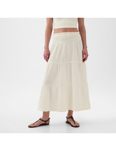 Fustă GAP Pull On Gauze Maxi Skirt New Off White
