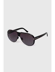 Tom Ford ochelari de soare barbati, culoarea negru, FT1072_6401B
