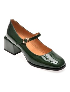 Pantofi casual FLAVIA PASSINI verzi, 1193, din piele naturala lacuita
