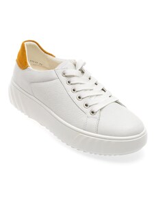 Pantofi casual ARA albi, 46523, din piele naturala