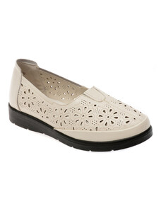 Pantofi casual FLAVIA PASSINI albi, 33195, din piele naturala