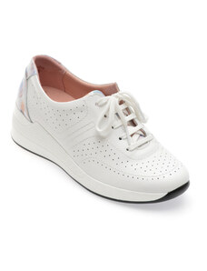 Pantofi casual SUAVE albi, 11005, din piele naturala