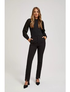 Moodo Wrinkled trousers with slit