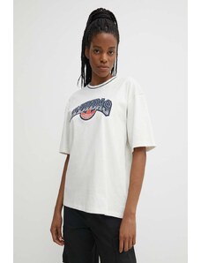 adidas Originals tricou din bumbac femei, culoarea bej, IU2491