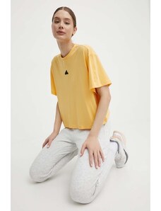 adidas tricou femei, culoarea galben, IS0664