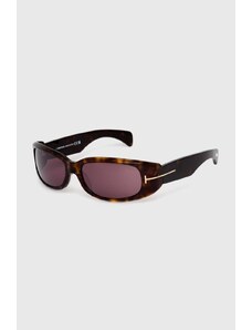 Tom Ford ochelari de soare femei, culoarea maro, FT1064_5952S