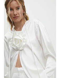 Answear Lab camasa femei, culoarea alb, relaxed
