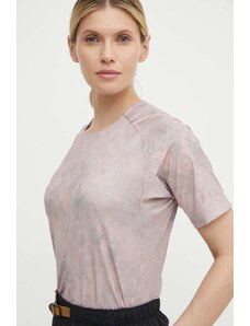 Picture tricou sport Ice Flow Print culoarea roz, WTS546