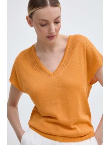Morgan pulover MFIRENZ femei, culoarea portocaliu, light, MFIRENZ