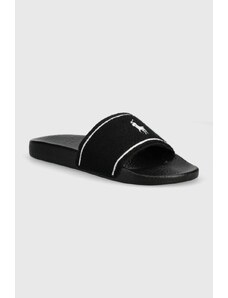 Polo Ralph Lauren papuci Polo Slide barbati, culoarea negru, 809931325001