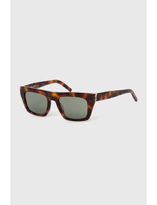 Saint Laurent ochelari de soare culoarea maro, SL M131