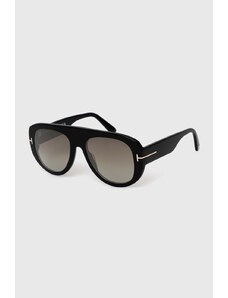 Tom Ford ochelari de soare barbati, culoarea negru, FT1078_5501G