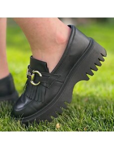 Pantofi casual din piele naturala 057 negru Dr. Calm