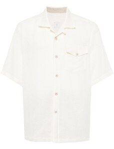 Eleventy short-sleeve pointelle-knit shirt - White