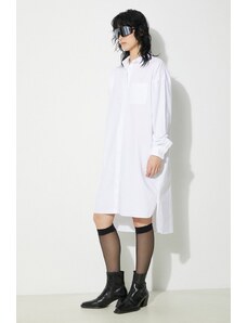 Fiorucci rochie din bumbac Angel Embroidered culoarea alb, midi, oversize, W01FPDSH063CO01WH01