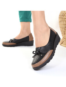 Pantofi maro cu negru usori Antolina