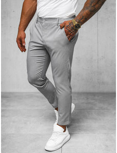 Pantaloni chino bărbaţi gri OZONEE O/1411SP