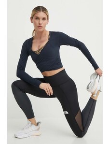 The North Face leggins sport femei, culoarea negru, modelator, NF0A87K1KT01