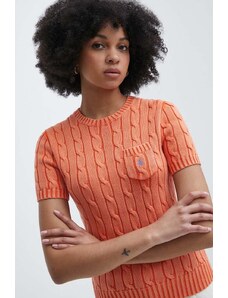 Polo Ralph Lauren pulover de bumbac culoarea portocaliu, 211935306