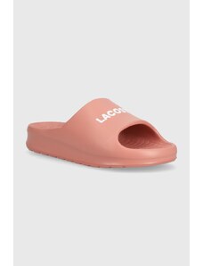 Lacoste papuci Serve Slide 2.0 femei, culoarea roz, 47CFA0020